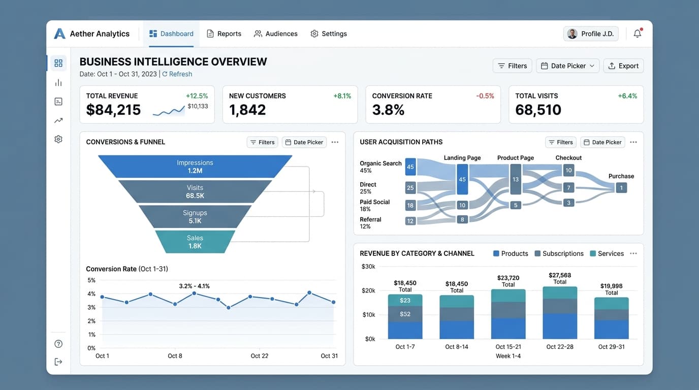 Data Analysis and Business Intelligence